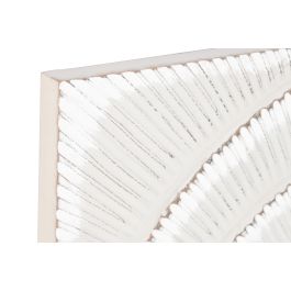 DKD Home Decor Panel Decorativo de Pared Moderno con Círculos MDF Gris y Blanco 90x90 cm Set de 2, Fondo 3.5 cm