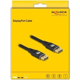 DeLOCK Cable DisplayPort 8K 60 Hz, 3m, Negro, Conectores Metálicos
