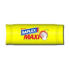 Saplex Bolsa de Basura Aroma Limón Color Blanco 50 Litros (57 x 70 cm) 10 Unidades