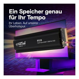 Crucial P310 SSD 2TB M.2 NVMe PCIe Gen4 7100 MB/s con Disipador