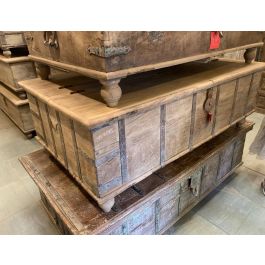 DKD Home Decor Mesa Centro Unique/Antique Item Home Natural 158 x 85 x 54 cm