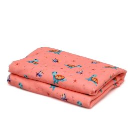 KioKids Toalla de Playa para Bebés Microfibra Tortugas Coral 75x150 cm Secado Rápido Absorbente con Bolsa