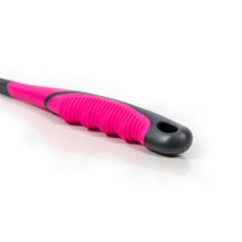 Gloria Lanzador Confort Pro M Play and Run con Pelota TPR para Ejercicio de Perros Medianos/Grandes - Gris y Rosa, 68 cm