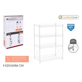 Estantería 4 Niveles Metal 52x34x86 cm - Confortime (2 Unidades) Precio: 38.50000022. SKU: B1529AA8RZ