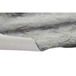 DKD Home Decor Alfombra Colonial Animal Print Textil Gris Claro Blanco de Poliéster 560 gsm 90x60 cm