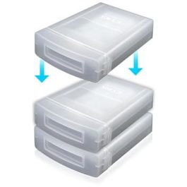 ICY BOX IB-AC602A Funda de protección para disco duro 3.5" plástico translúcido para cualquier marca