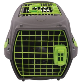 M Pets Jaula de Transporte para Gatos ECO GIRO PET6953182725862 Jaula de Plástico Talla M Gris