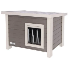 Kerbl Casa para Gatos ECO Eli Gris / Blanco 57 x 45 x 43 cm KER4018653995341