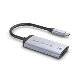 Conceptronic ABBY23G Adaptador USB-C a HDMI 8K 60Hz Aluminio 0.15m compatible con Windows, MacOS y Android