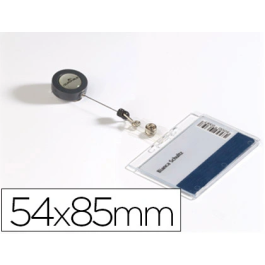 Durable Identificador con Cordón Extensible para Uso Vertical/Horizontal, 54x85 mm Precio: 48.98999963. SKU: B1GD85LT9P