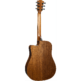 Lag Guitarra Acústica Dreadnought Electroacústica Cutaway Edición Limitada Blue Burst con Tapa de Cedro y Caoba