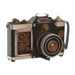 DKD Home Decor Decoración Vintage Cámara Metal Negro Dorado 11 x 15.5 x 23 cm Precio: 20.50000029. SKU: B1KP33LERZ