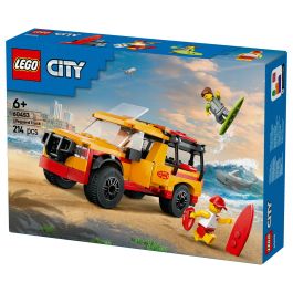 Lego City 60453 Vehículo de Rescate en la Playa Juguete para Niños de 6 Años con Tiburón