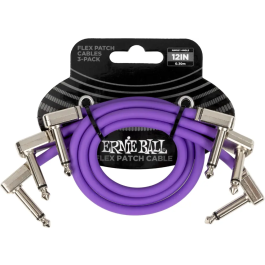 Ernieball Flex Patch 12" Purple - Pack 3 Cables de Conexión para Pedalera
