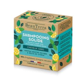 Beauterra SOLIDE Champú Sólido Menta y Cáscara de Limón para Cabello Graso, Vegano, Zero Waste, Sin Siliconas, 93% Natural 75g Precio: 7.49999987. SKU: B1CD5J67QA