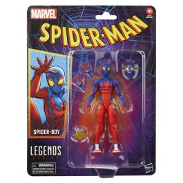 Hasbro G0787 Figura articulada Spider-Boy Marvel Legends Series, 15cm, +20 puntos de articulación, incluye accesorios