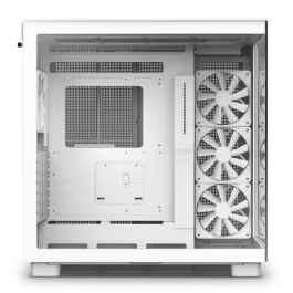 NZXT H9 All white Midi Tower Blanco CM-H91FW-01 - Torre PC con Vidrio Templado, Gestión de Cables, Iluminación RGB