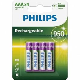 Pack de 4 Pilas AAA Philips R03B4A95/10/ 1.2V/ Recargables Precio: 10.50000006. SKU: B19P5LMZ5R