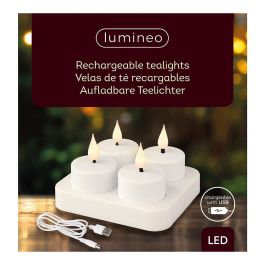 Vela led recargable con efecto llama 3D, autonomía 30h, referencia 485346