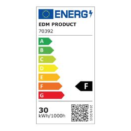 Edm Foco Proyector LED 30W 2370LM 6400K Luz Fría con Sensor de Presencia, 15.8x20x4.5cm