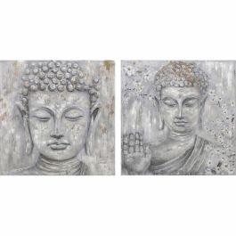Cuadro DKD Home Decor 100 x 2,4 x 100 cm Buda Oriental (2 Unidades) Precio: 187.59000018. SKU: S3018085