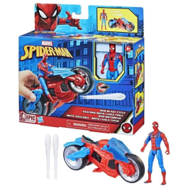 Hasbro Spider-Man Moto Aracnida F6899 Figura de Acción con Lanzador