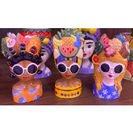 Macetero Tropical DKD Home Decor Multicolor 8 x 18 x 10 cm (6 Unidades) Macetero Tropical DKD Home Decor Multicolor 8 x 18 x 10 cm (6 Unidades)