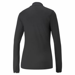 Camiseta de Manga Larga Mujer Puma Strong 1/4 Zip Negro