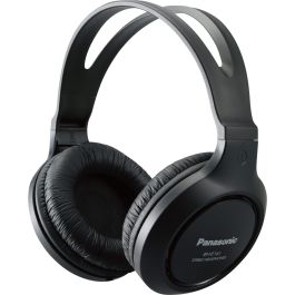 Panasonic RP-HT 161 E-K Auriculares Diadema Alámbricos para Música Negros RP-HT161E-K - Sonido de Alta Calidad con Frecuencia de 10-27000Hz