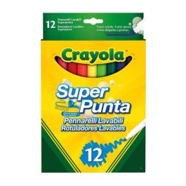 Crayola 7509 12 Rotuladores Super Punta Lavables para Niños