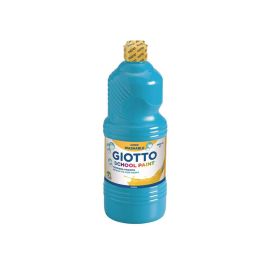 Giotto Témpera Escolar Lavable Azul Cyan Botella 1000 mL