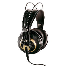 AKG Auriculares Semiabiertos K240 Studio, Dinámicos, 55 Ohmios, Cápsula XXL, Diadema Autoajustable