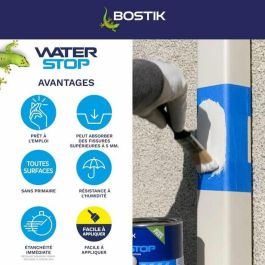 Bostik BOS3549212466886 Membrana Impermeabilizante Waterstop para Reparación de Fugas - Envase de 1 kg Gris