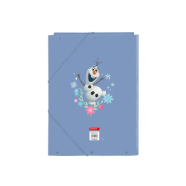 Carpeta de anillas Frozen Azul A4 26 x 33.5 x 2.5 cm