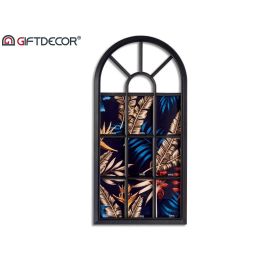 Giftdecor Portafotos Múltiple Ventana Negro 34.5x2.5x69.5 cm (Set de 6)