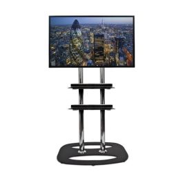 B-Tech Estantería AV Grande, máx. 15 kg, Negra