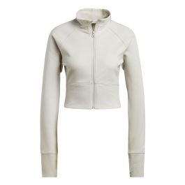Chaqueta Deportiva para Mujer Adidas Aeroready Studio Beige XS