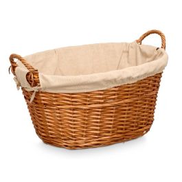 Cesto Asas Grd Mimbre Ovalado Kipit 60X35CM (6 Unidades) Cesto Asas Grd Mimbre Ovalado Kipit 60X35CM (6 Unidades)