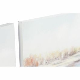 Cuadro DKD Home Decor 140 x 3,7 x 70 cm Playa Mediterráneo (2 Unidades) Cuadro DKD Home Decor 140 x 3,7 x 70 cm Playa Mediterráneo (2 Unidades)