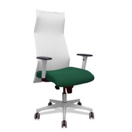 Sillon Piqueras Y Crespo Sahuco Direccion Uso Intensivo (8H) Brazos Blancos Regulables Mecanismo Sincro Respaldo Malla Blanca Transpirable Y Asiento Tapizado Bali Verde Botella Precio: 509.88999974. SKU: B1FR9P2EQL