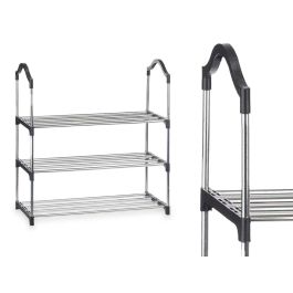 Zapatero Kipit 3 Alturas 4 Barras Estantes Negro 14.5x60x38.5 cm (6 Unidades) Zapatero Kipit 3 Alturas 4 Barras Estantes Negro 14.5x60x38.5 cm (6 Unidades)