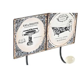 DKD Home Decor Perchero Pared Tradicional Metal Negro Blanco 2 Colgadores para Baño 24x6x12 cm (4 Unidades) DKD Home Decor Perchero Pared Tradicional Metal Negro Blanco 2 Colgadores para Baño 24x6x12 cm (4 Unidades)