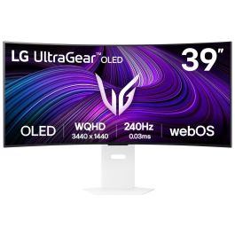 LG Monitor 39GX90SA-W (39GX90SA-W.AEU) OLED Curvo 39" Wide Quad HD 240Hz G-SYNC FreeSync HDR Blanco