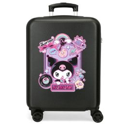 JOUMMA BAGS Maleta trolley ABS Wonder Kuromi Hello Kitty 55cm 4 ruedas dobles cierre combinacion organizador interior
