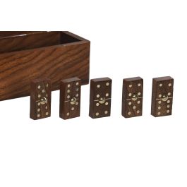 Juego Colonial DKD Home Decor Marron Dorado 6 x 6 x 15 cm Set de 2 (4 Unidades) Juego Colonial DKD Home Decor Marron Dorado 6 x 6 x 15 cm Set de 2 (4 Unidades)