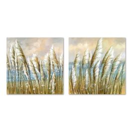 Cuadro Mediterraneo DKD Home Decor Azul Dorado 3 x 80 x 80 cm (2 Unidades) Precio: 62.50000053. SKU: B19SDHA9FM