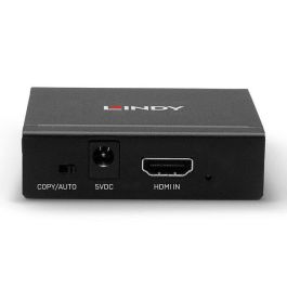 Lindy Splitter Duplicador HDMI 10.2G 2 Puertos para 2 Pantallas 4K Ultra HD 60Hz con Gestión EDID