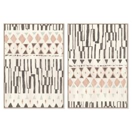 DKD Home Decor Cuadro Boho Beige Negro Rosa Palo 4 x 140 x 100 cm (2 Unidades) Precio: 123.50000036. SKU: S3028182