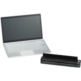 FUJITSU Escaner ScanSnap iX100, Escaner Movil LED USB 2.0 con Alimentacion USB/por red electrica, Simplex, A4, 12 ppm/12 ipm.