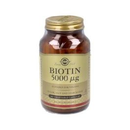 Solgar 10000 Biotina 5000 µg 100 comprimidos para fortalecimiento capilar, uñas, piel radiante y metabolismo energético Precio: 25.4999998. SKU: B17X53LKG5